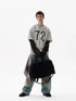 Wasteland Fake Two-piece Splicing Camouflage Long-sleeved T-shirt